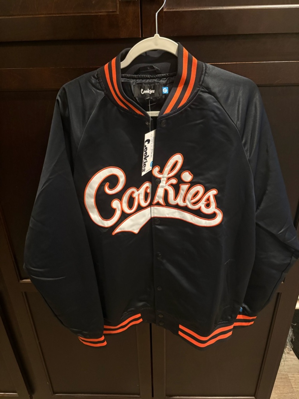 Cookies Black & Orange Varsity Jacket